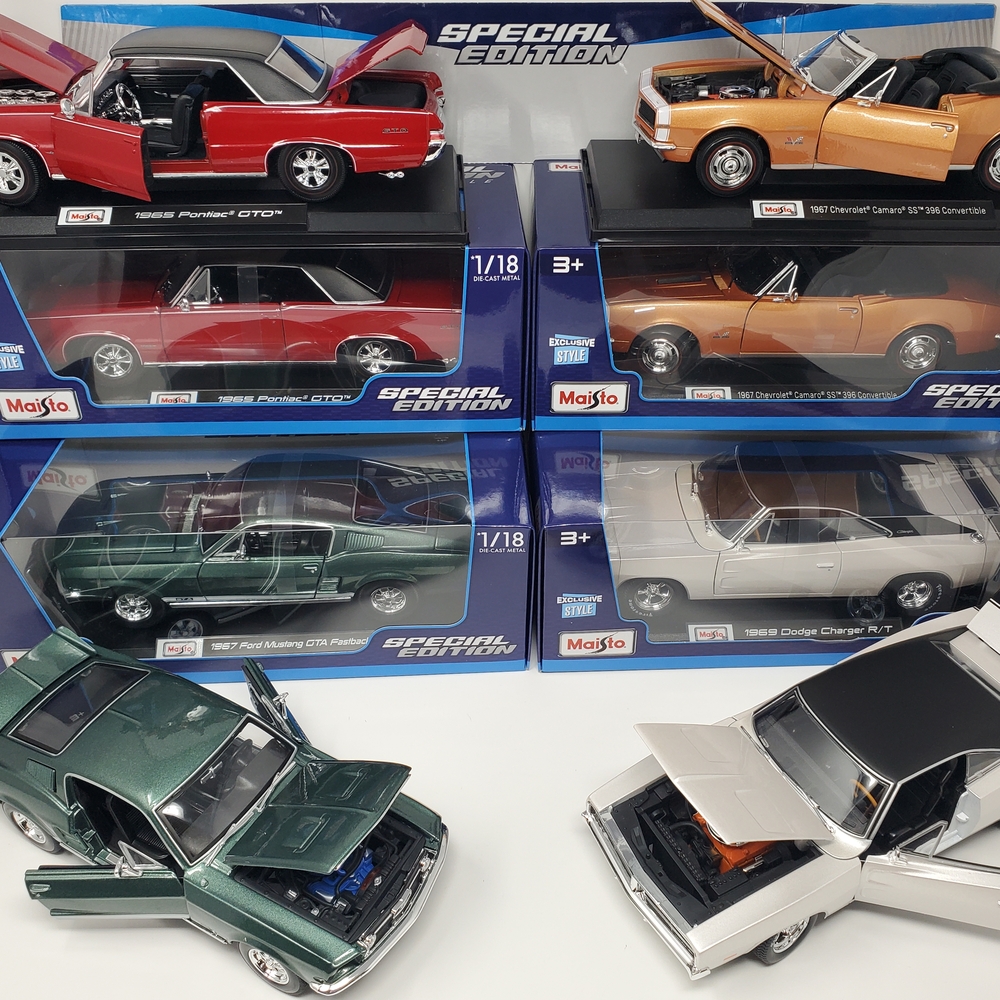☆4☆ SPECIAL◇EDITION 1:18  Diecast Model Car MUSTANG GTA SS CAMARO CHARGER RT GTO